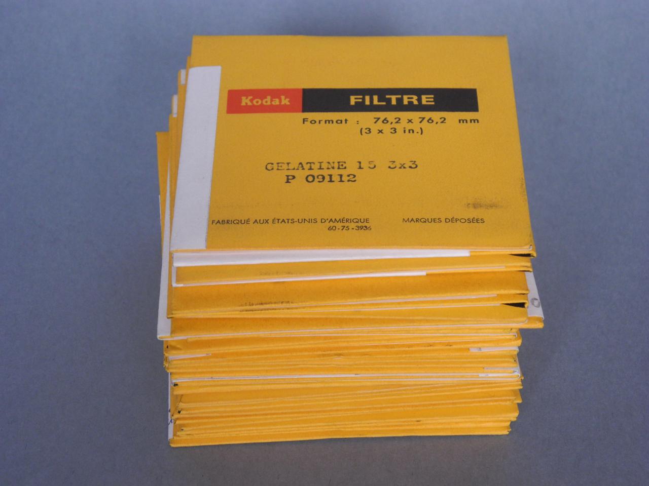 *Filtres Gelatine15 3X3 Kodak*