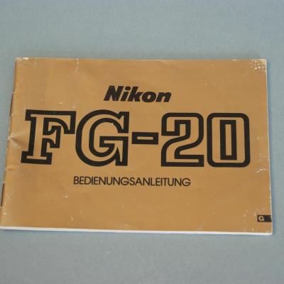 Notice Nikon FG- 20