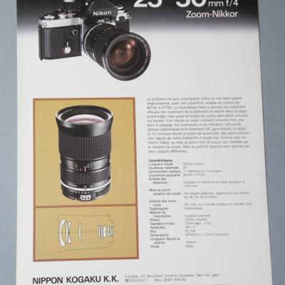 * Objectif 25-50mm f/4 Zoom-Nikor* 2 Pages *